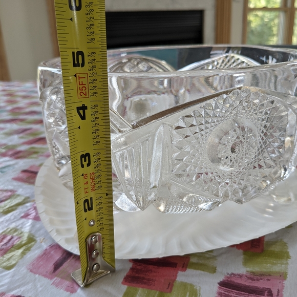Imperial Glass Crystal bowl EUC Vintage footed candy dish - Picture 3 of 12